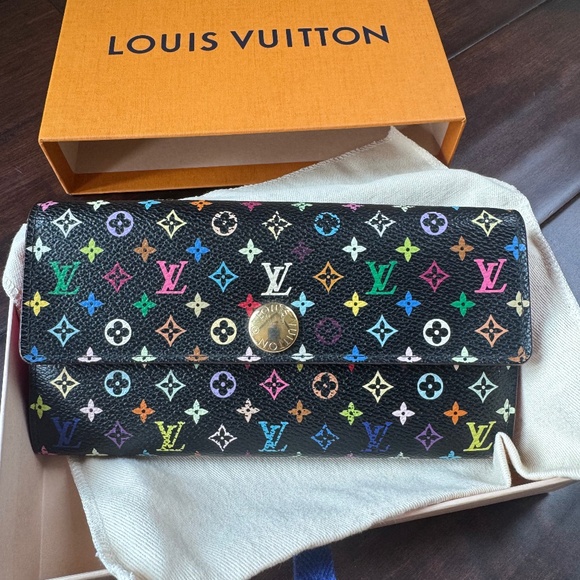 Louis Vuitton Monogram Multicolor Sarah Wallet - Picture 1 of 12